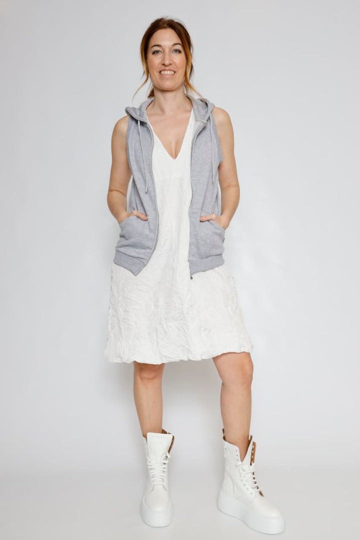 SUDADERA-CHALECO L855P26M3-GRIS