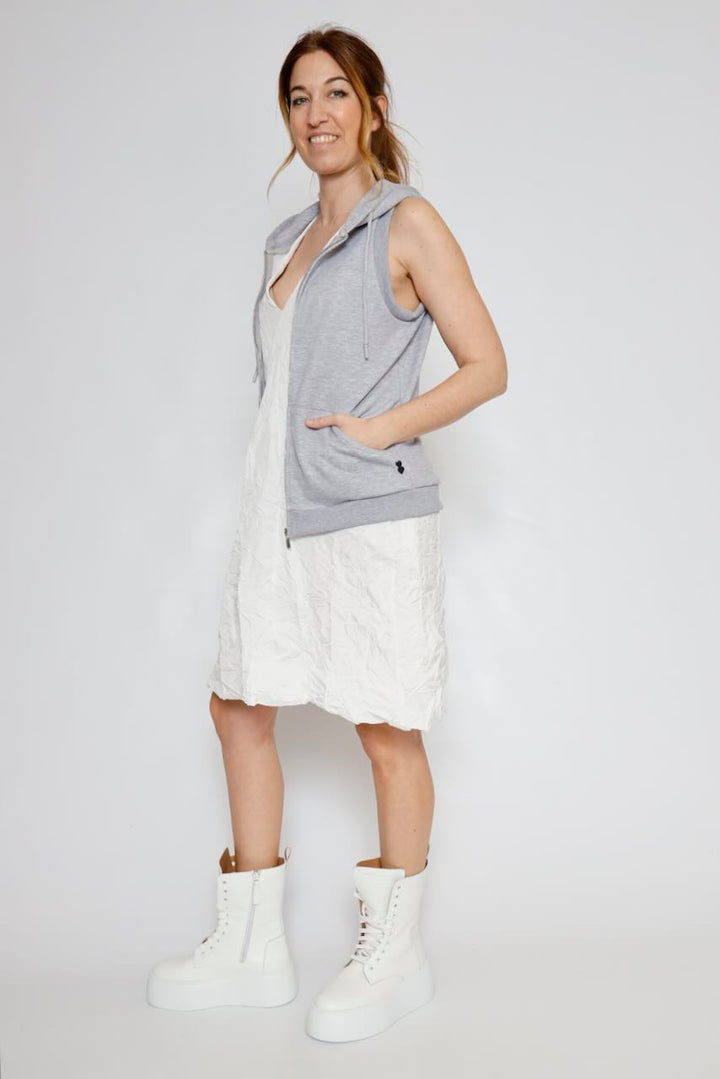 SUDADERA-CHALECO L855P26M3-GRIS