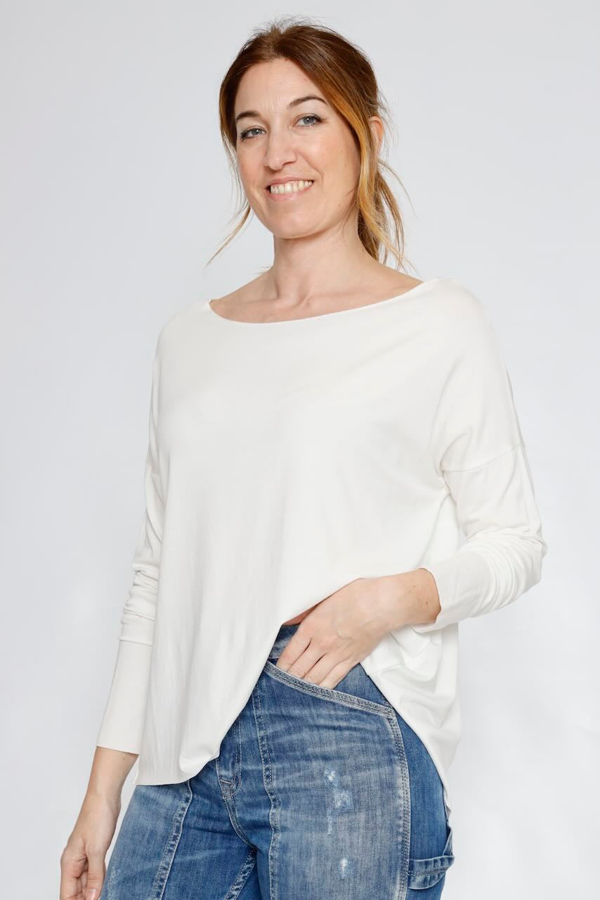 CAMISETA OVER  P26BU408-LATTE