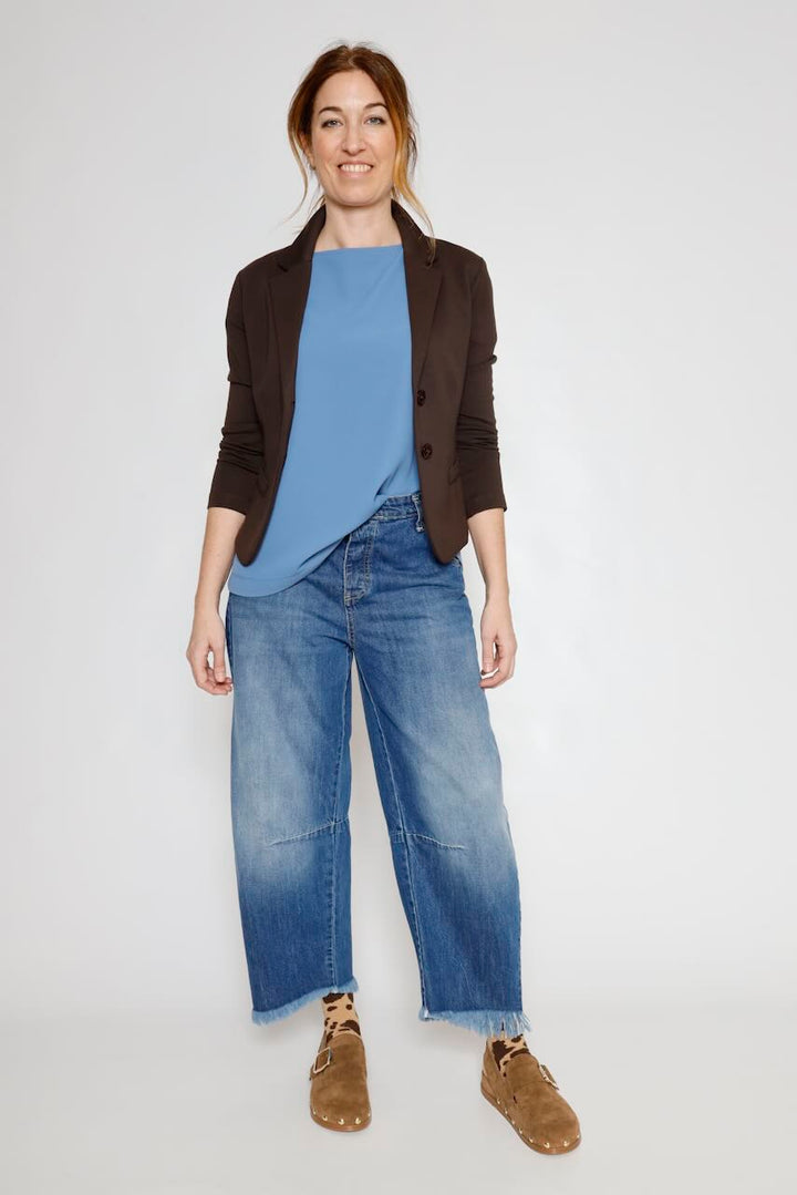 JEANS BALOON P2SGEH0W9I-BLU DENIM