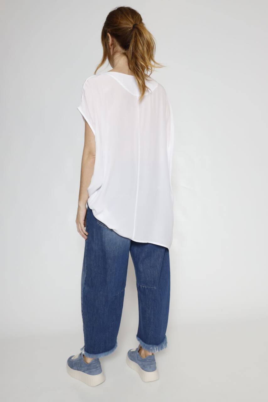 BLUSA/ LARGONA P25AN127-BLANCO