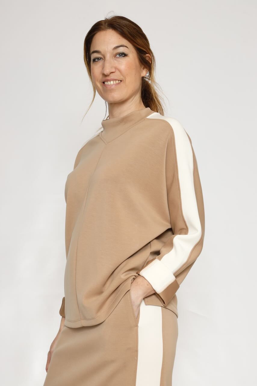 SUDADERA VAYA.7002621-CAMEL