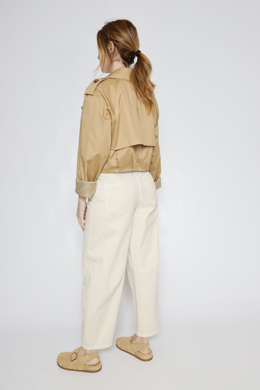 Gabardina corta  63-1034-CAMEL