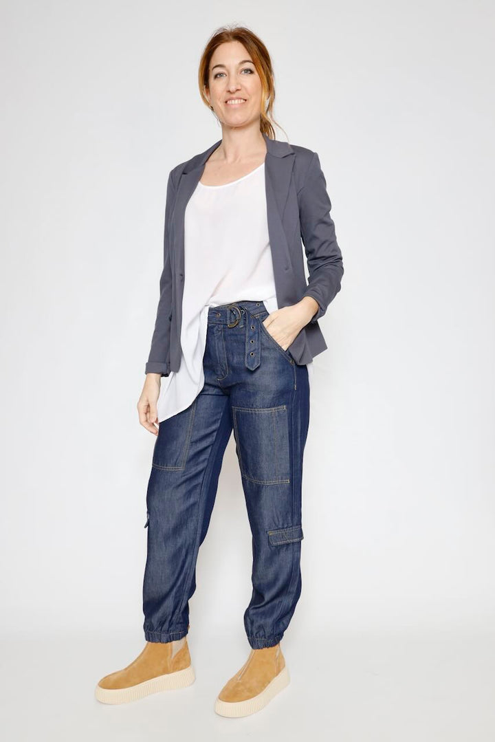 PANTALÓN CIARA DENIM-BLU OSCURO