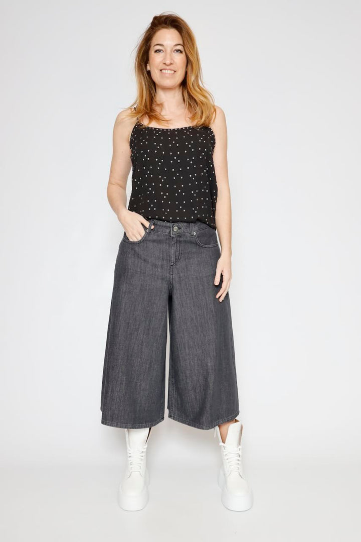 TOP ELJY PLAIN-NEGRO