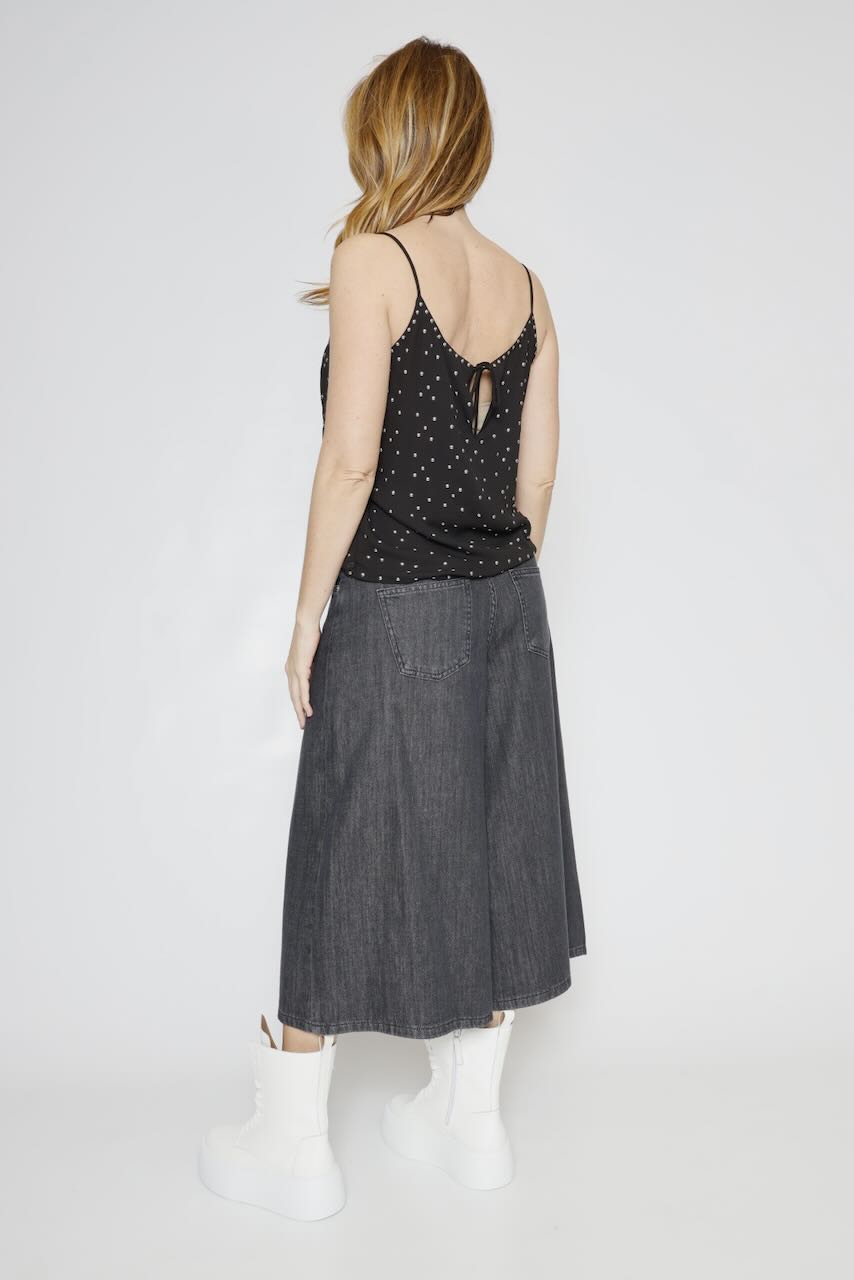 TOP ELJY PLAIN-NEGRO