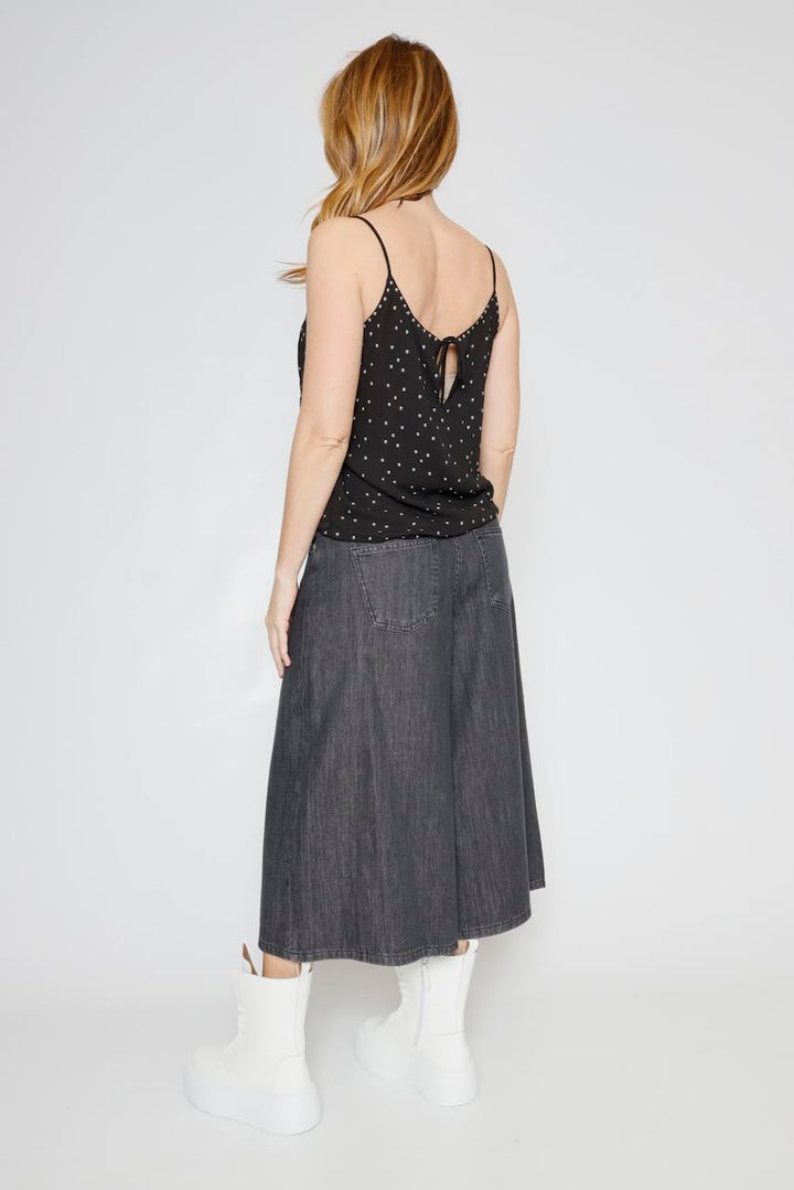 TOP ELJY PLAIN-NEGRO