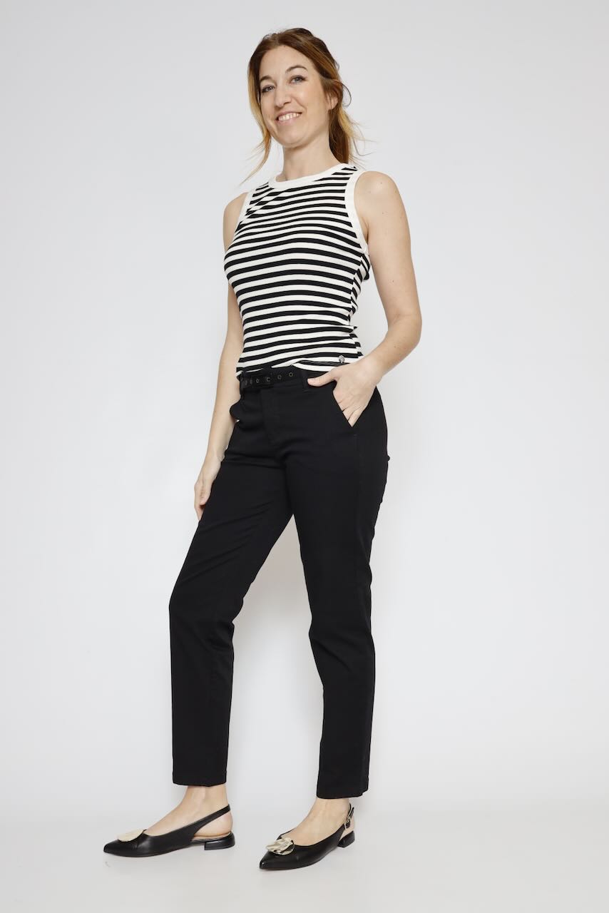 camiseta sin mangas UMA.7002621-BLANCO/NEGRO