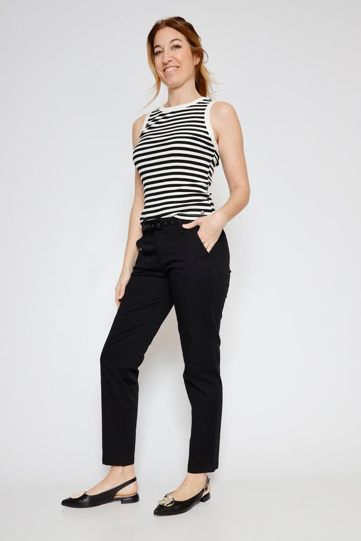 camiseta sin mangas UMA.7002621-BLANCO/NEGRO