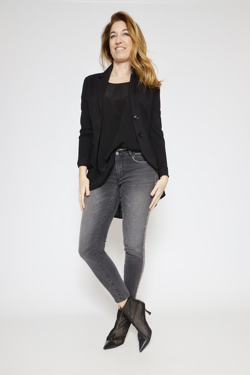 JEANS SLIM FIT SV8000D460R9-NEGRO