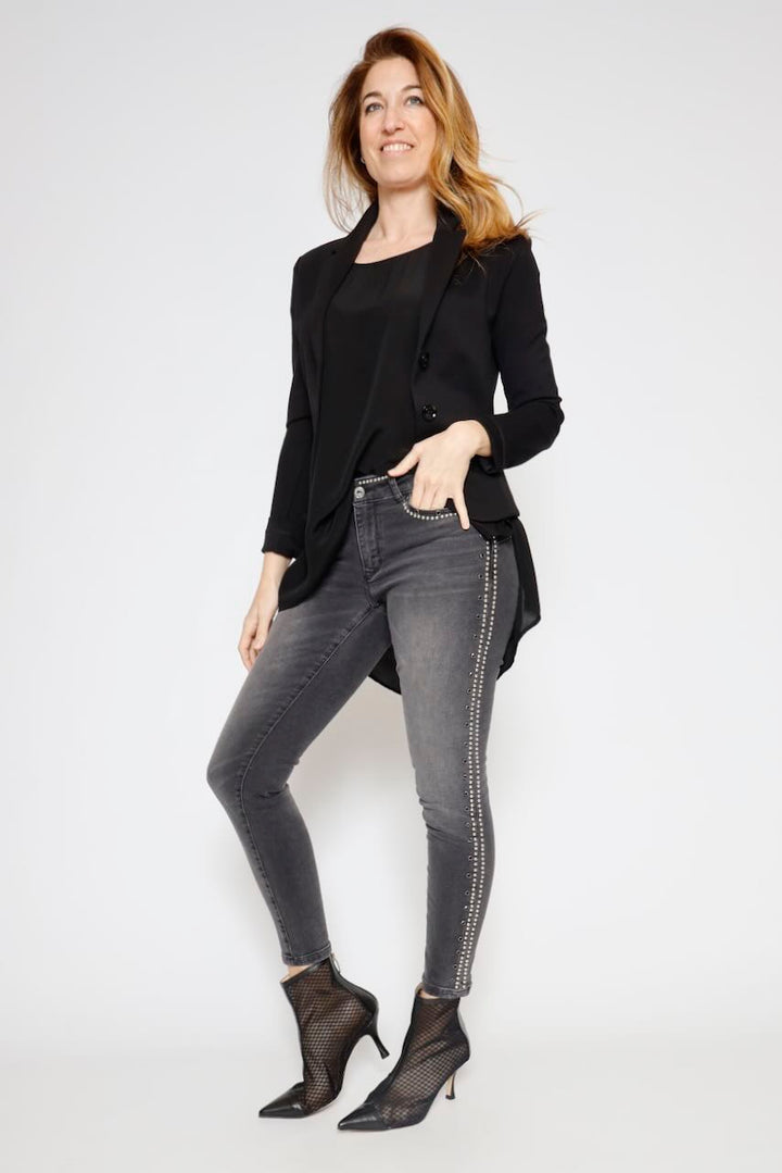 BLUSA/LARGONA P26AN003-NEGRO