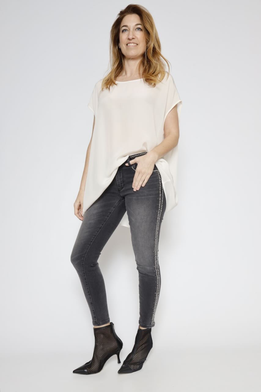 BLUSA / LARGONA P25AN127-LATTE