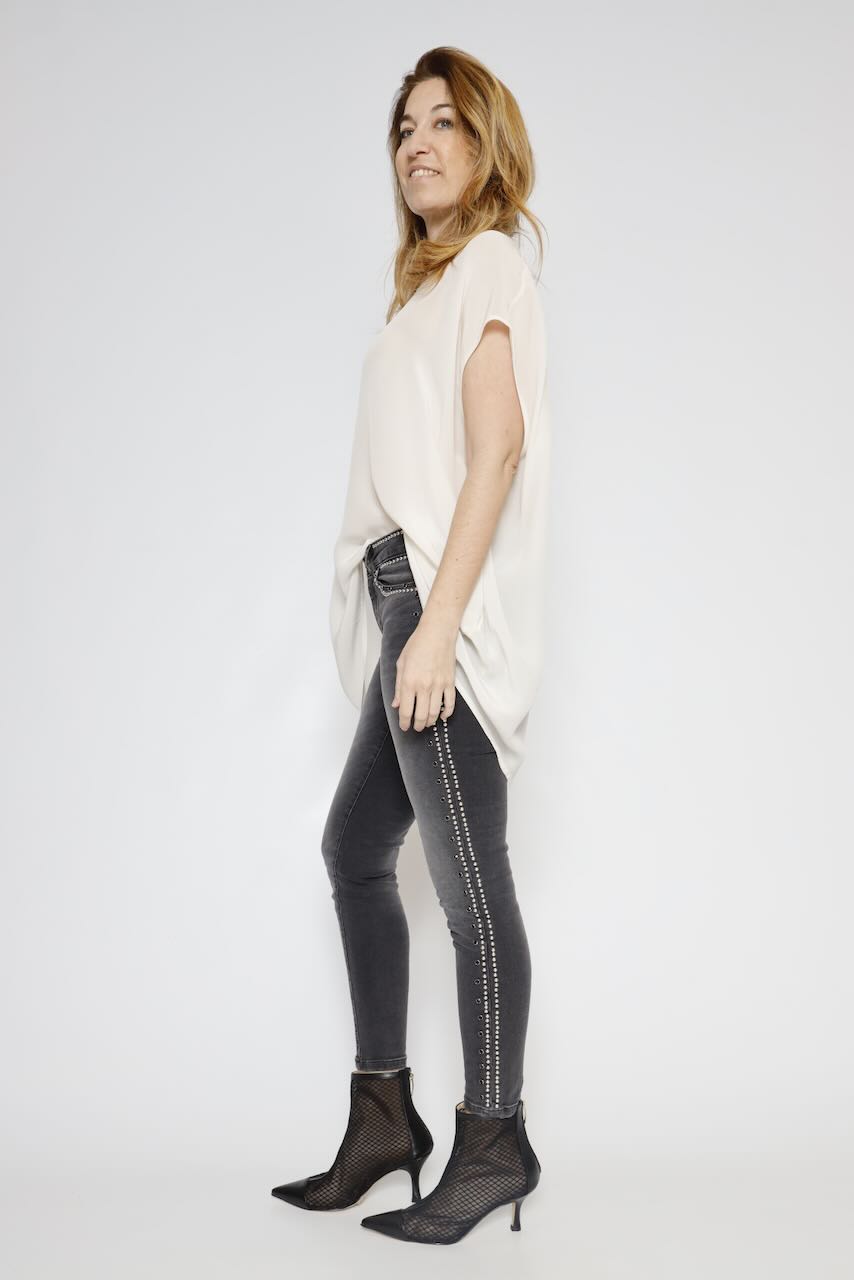 BLUSA / LARGONA P25AN127-LATTE