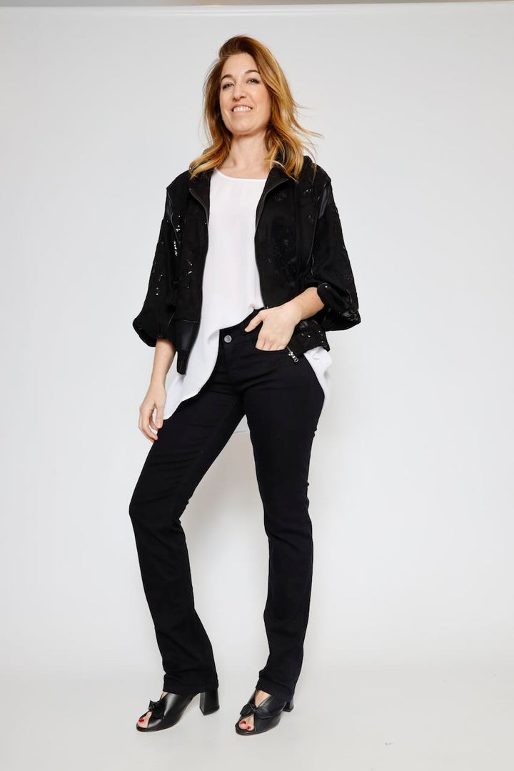 CHAQUETA BOMBER 63-1000-NEGRO