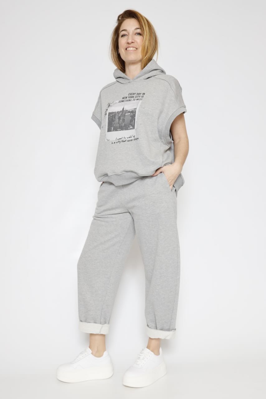 CHALECO SUDADERA P26PL402-GRIS