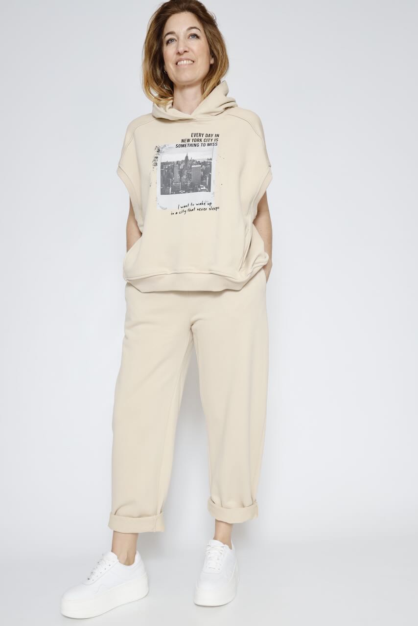 CHALECO SUDADERA P26PL402-BEIGE