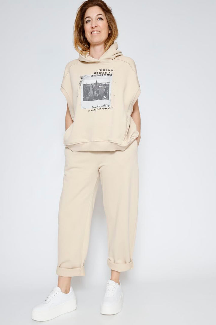 CHALECO SUDADERA P26PL402-BEIGE