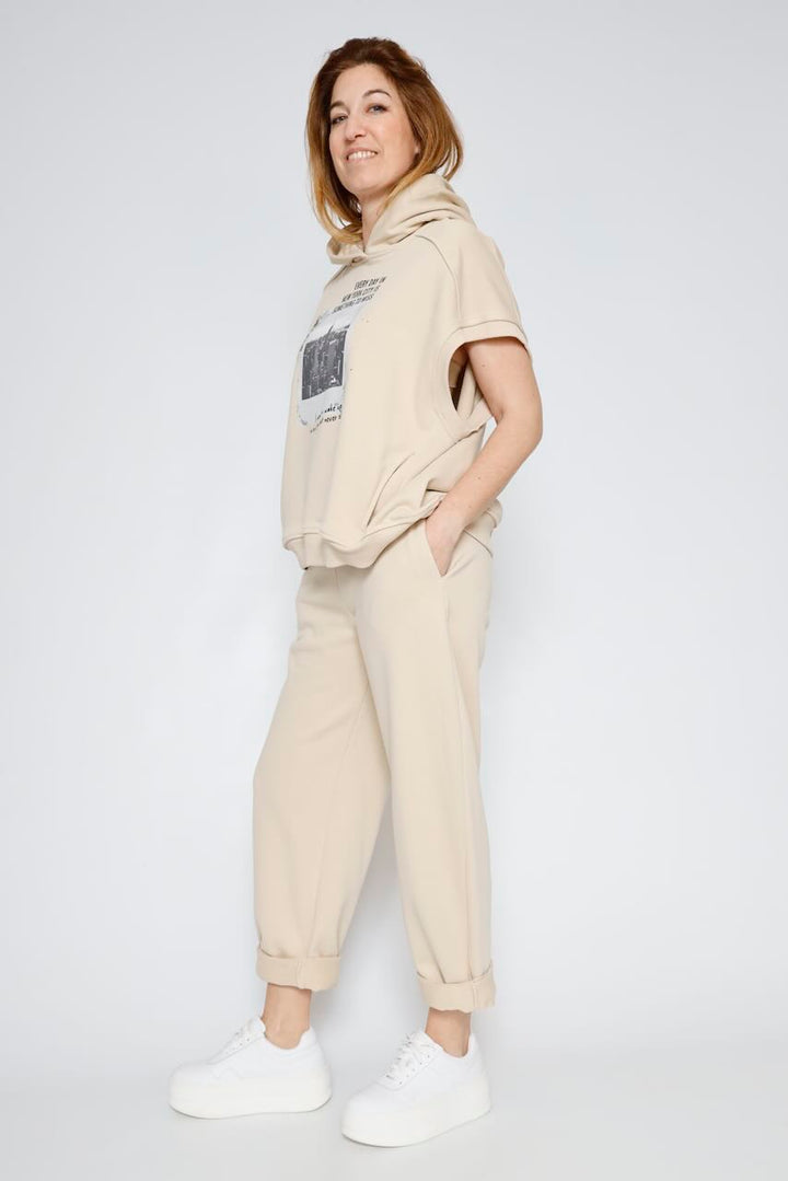 CHALECO SUDADERA P26PL402-BEIGE