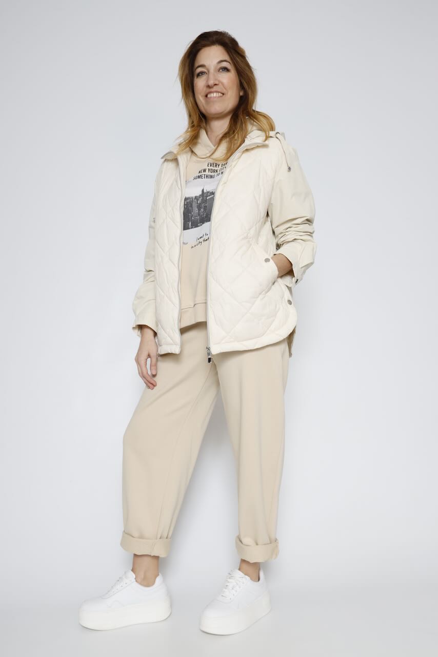 CHALECO SUDADERA P26PL402-BEIGE
