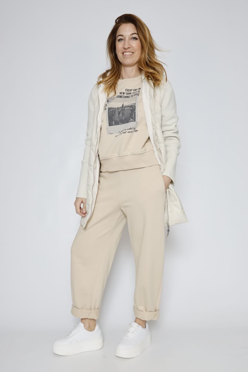 SUDADERA P26PL401-BEIGE