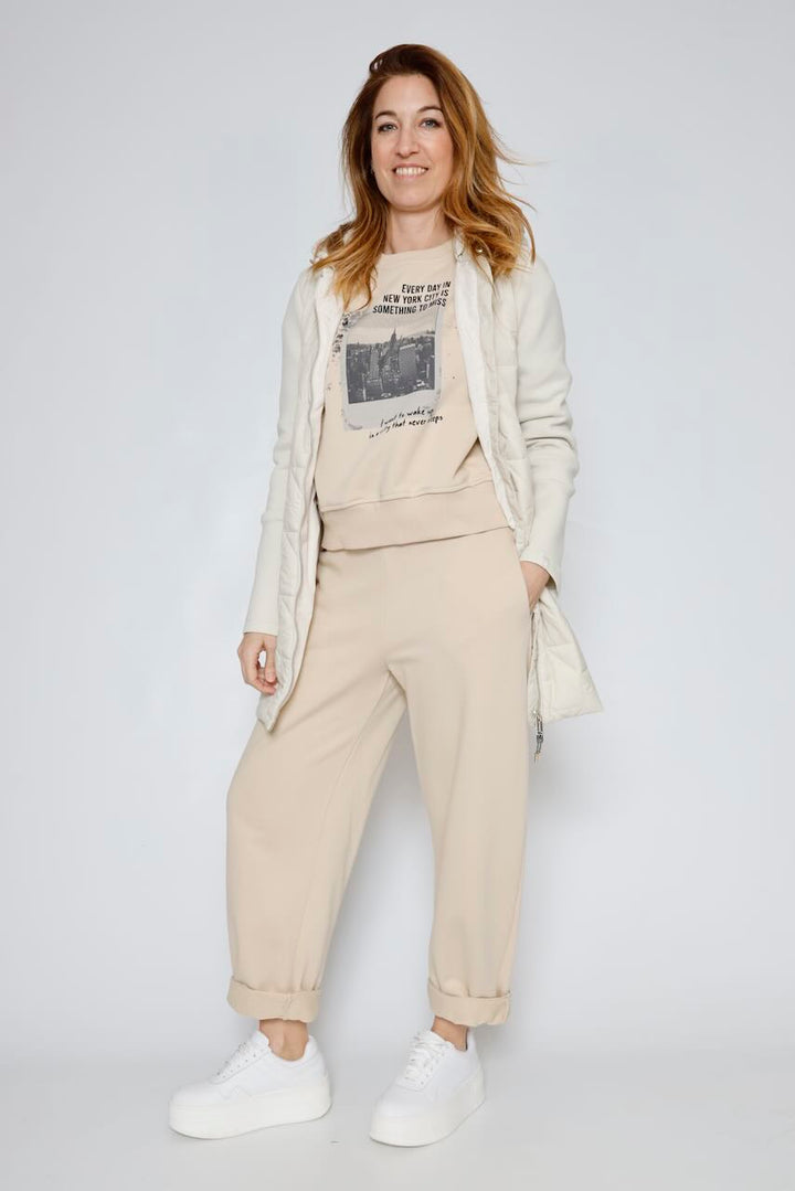 SUDADERA P26PL401-BEIGE