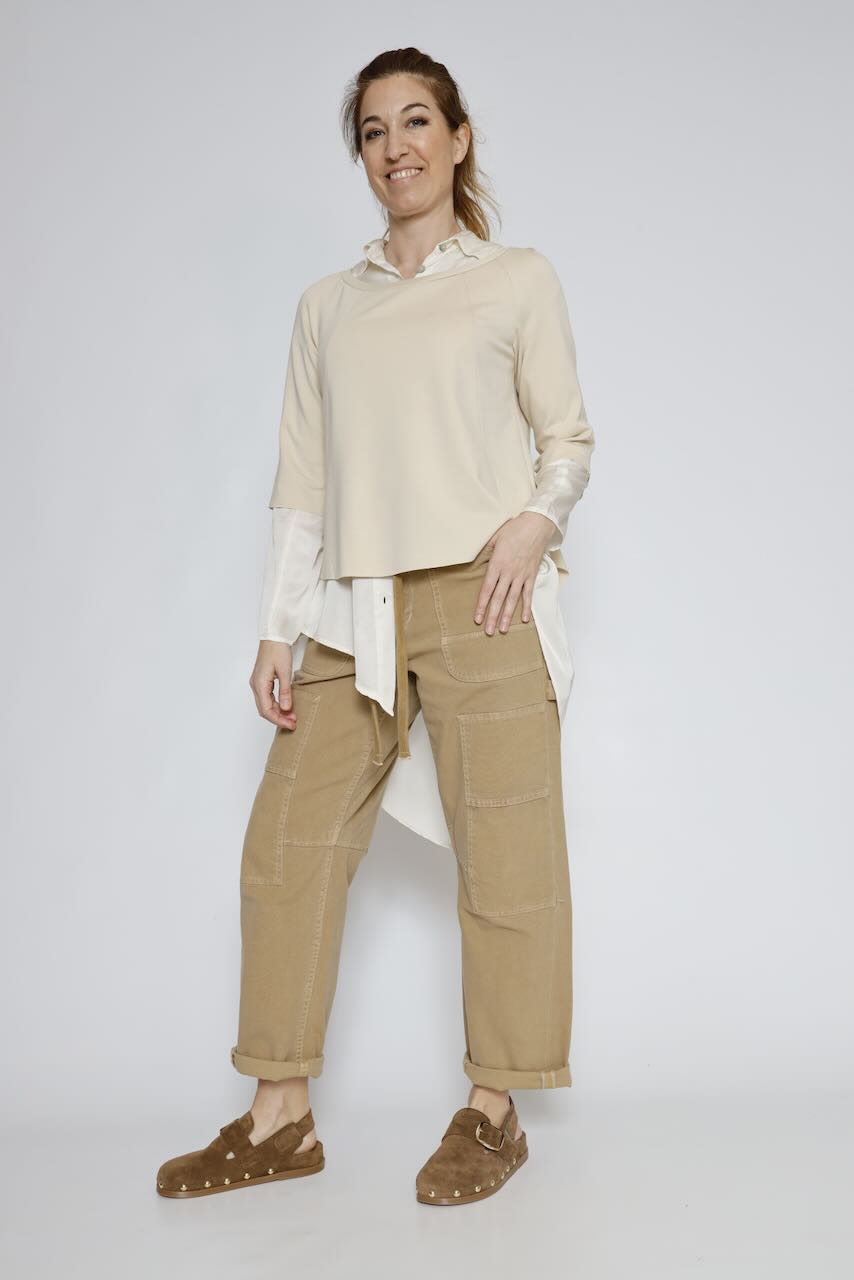 CAMISA P25AN126-LATTE