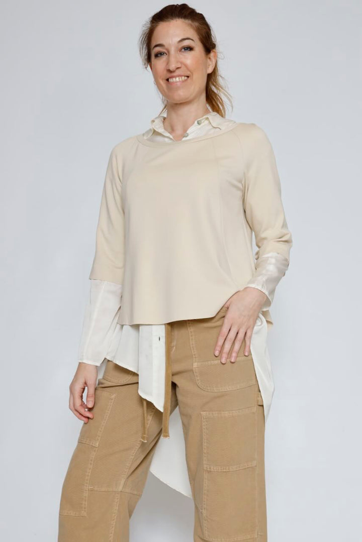 CAMISA P25AN126-LATTE