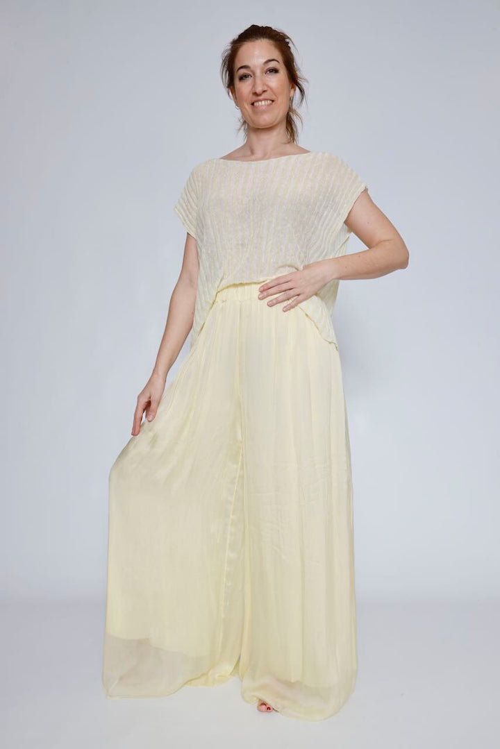 PANTALÓN BY10225-AMARILLO