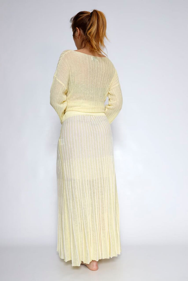 FALDA CANALE AMARILLA BY10030-AMARILLO