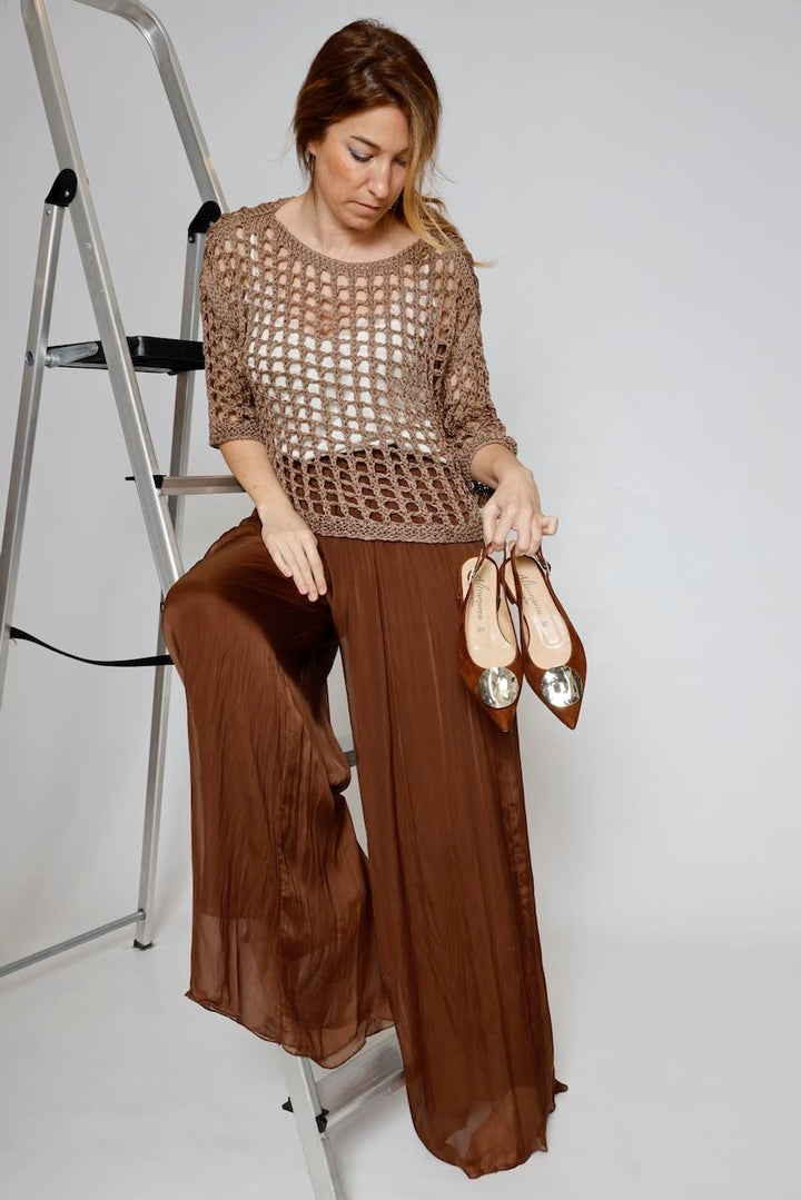 ZAPATO DESTALONADO 12250-CHOCOLATE