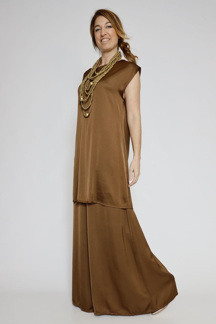 VESTIDO BY10261-MARRON