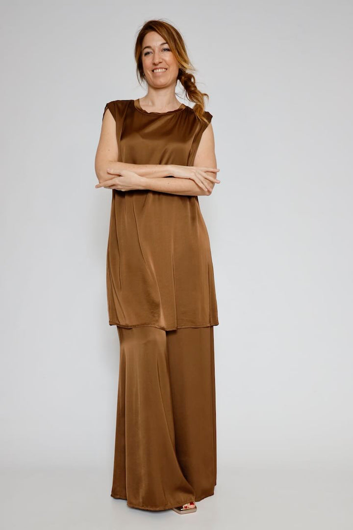 VESTIDO BY10261-MARRON