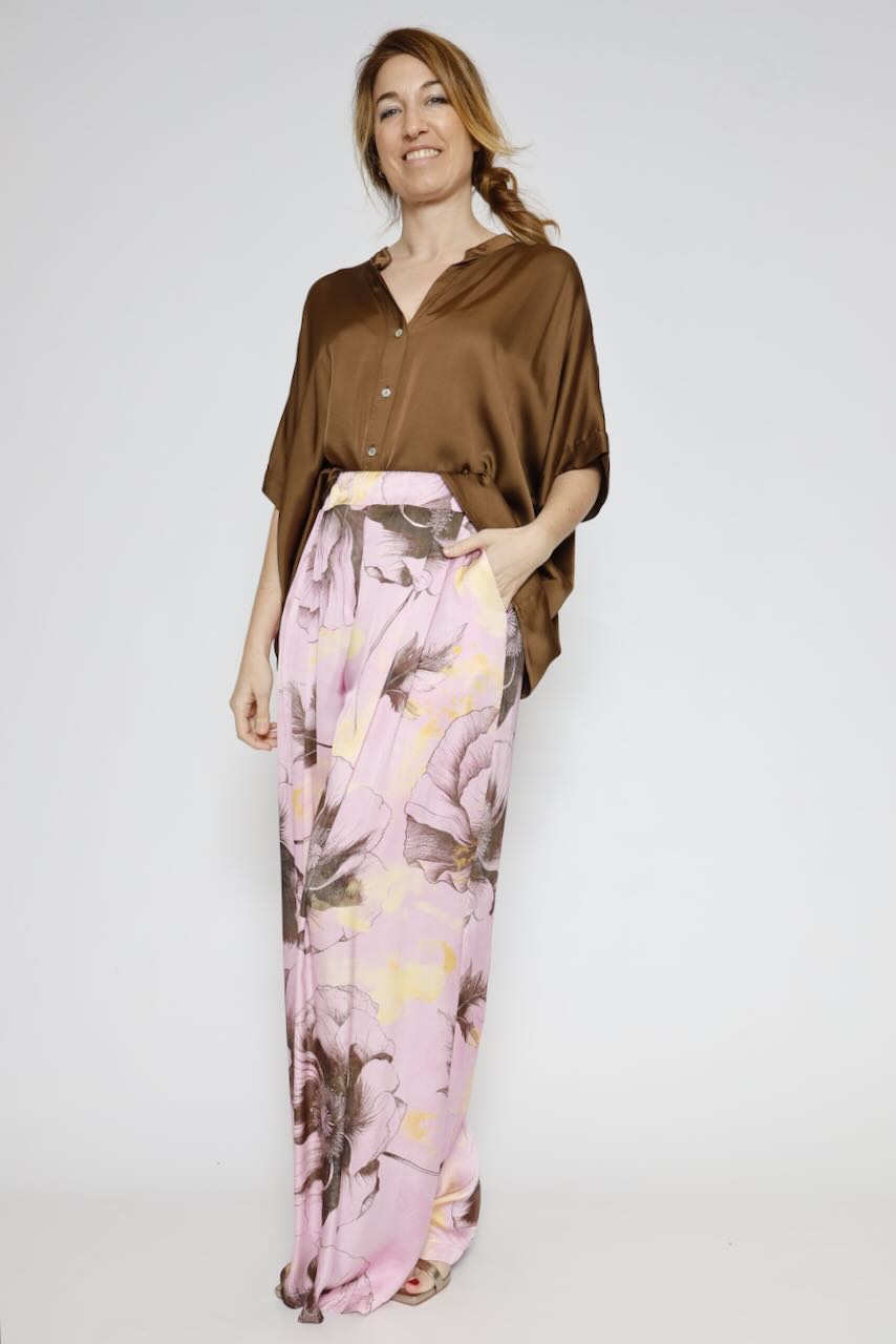 CAMISA BY10266-MARRON