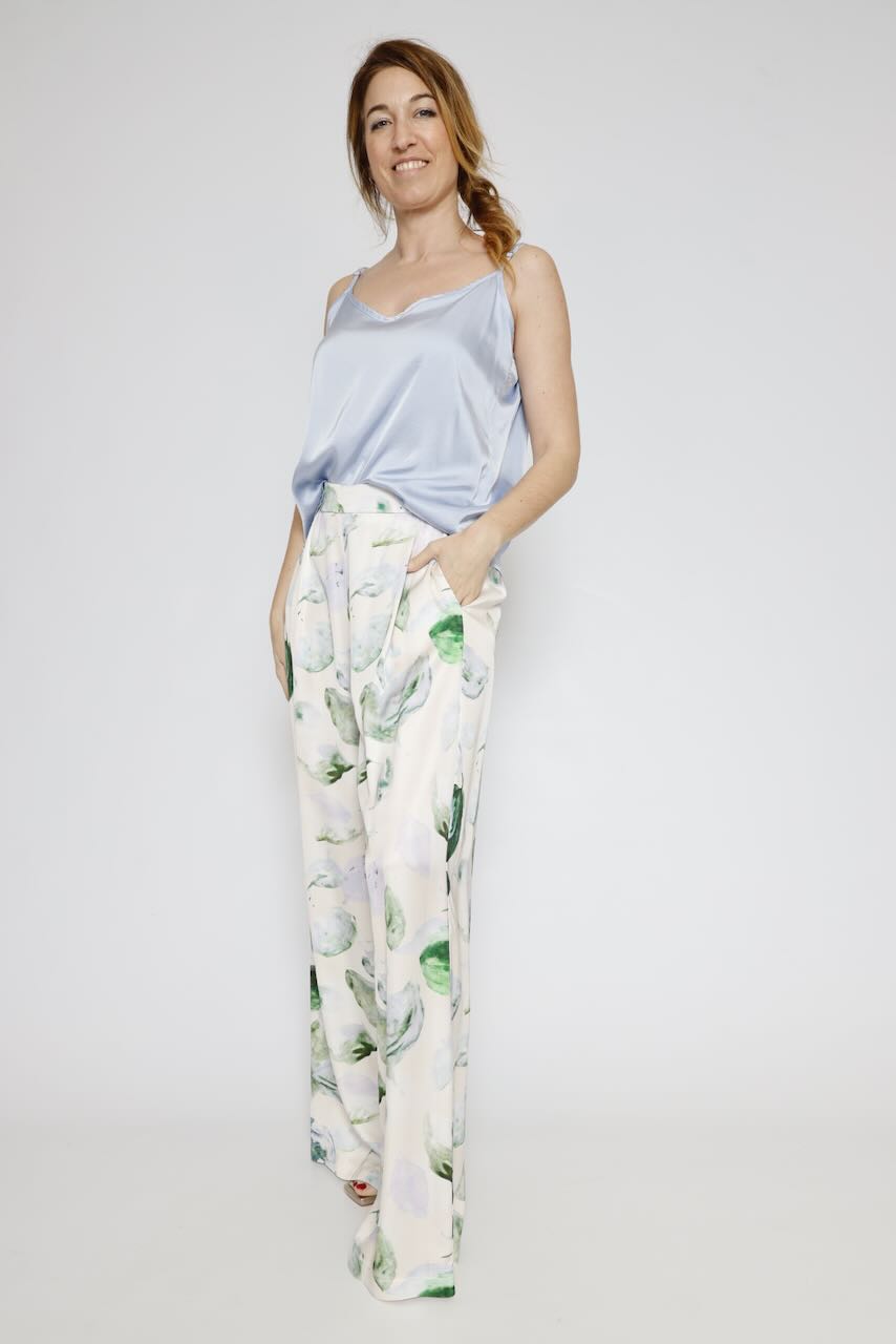 PANTALON BY10278-BLANCO/VERDE