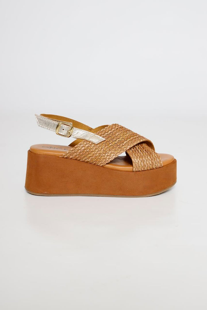 SANDALIA PLATAFORMA A85631-CAMEL