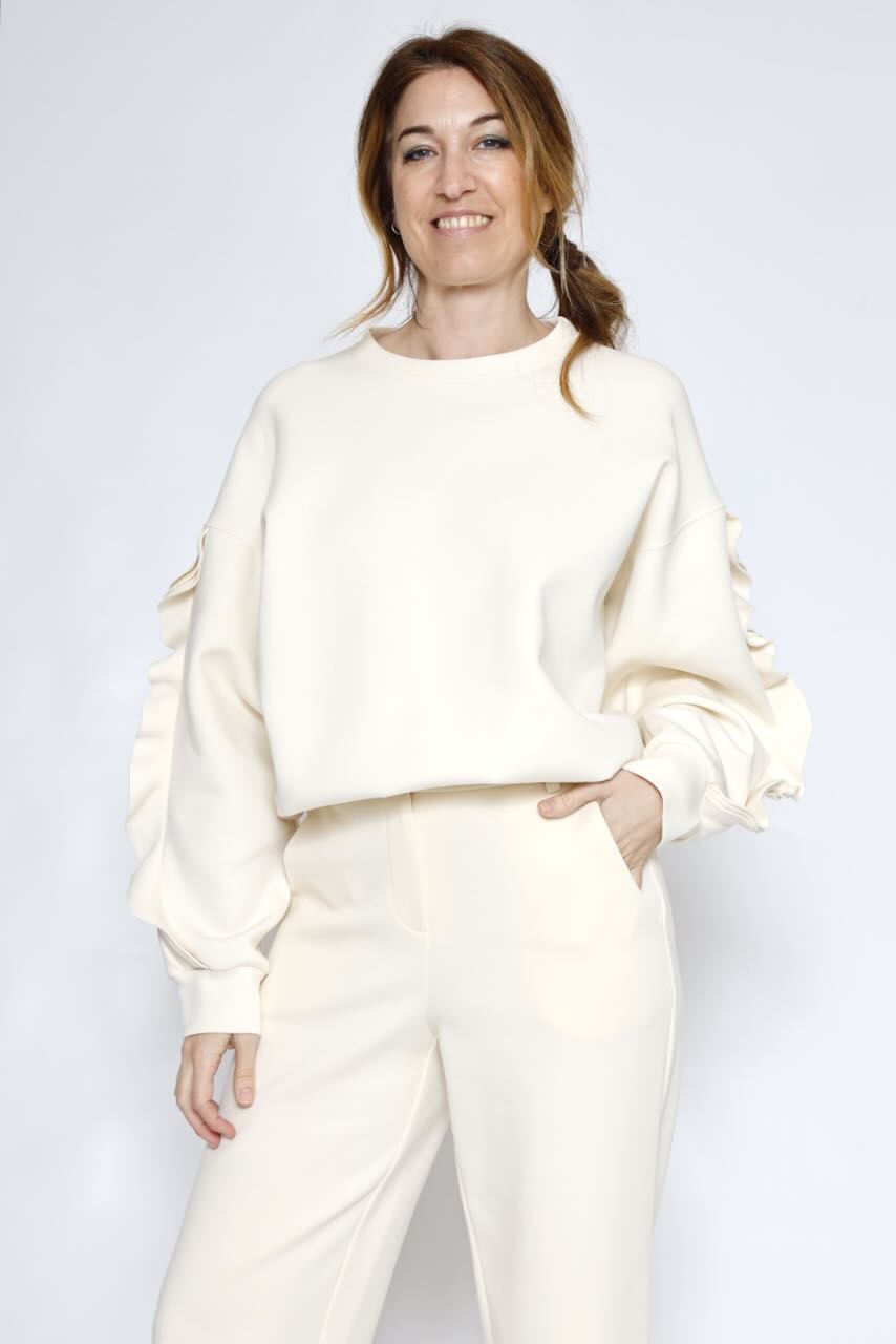 SUDADERA P26CI401-LATTE