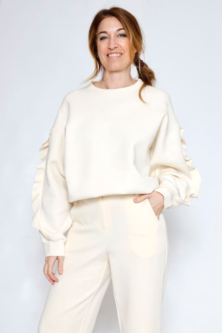 SUDADERA P26CI401-LATTE