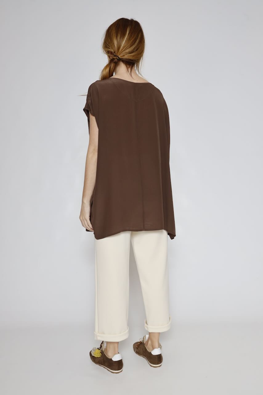 BLUSA/LARGONA P25AN127-MARRON