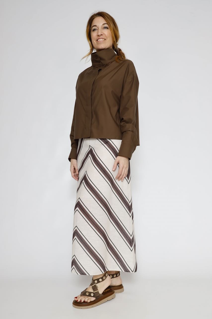 CAMISA 63-7004-MARRON