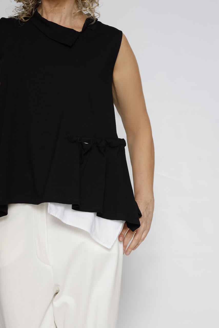 T-SHIRT P4UT0861-BLACK