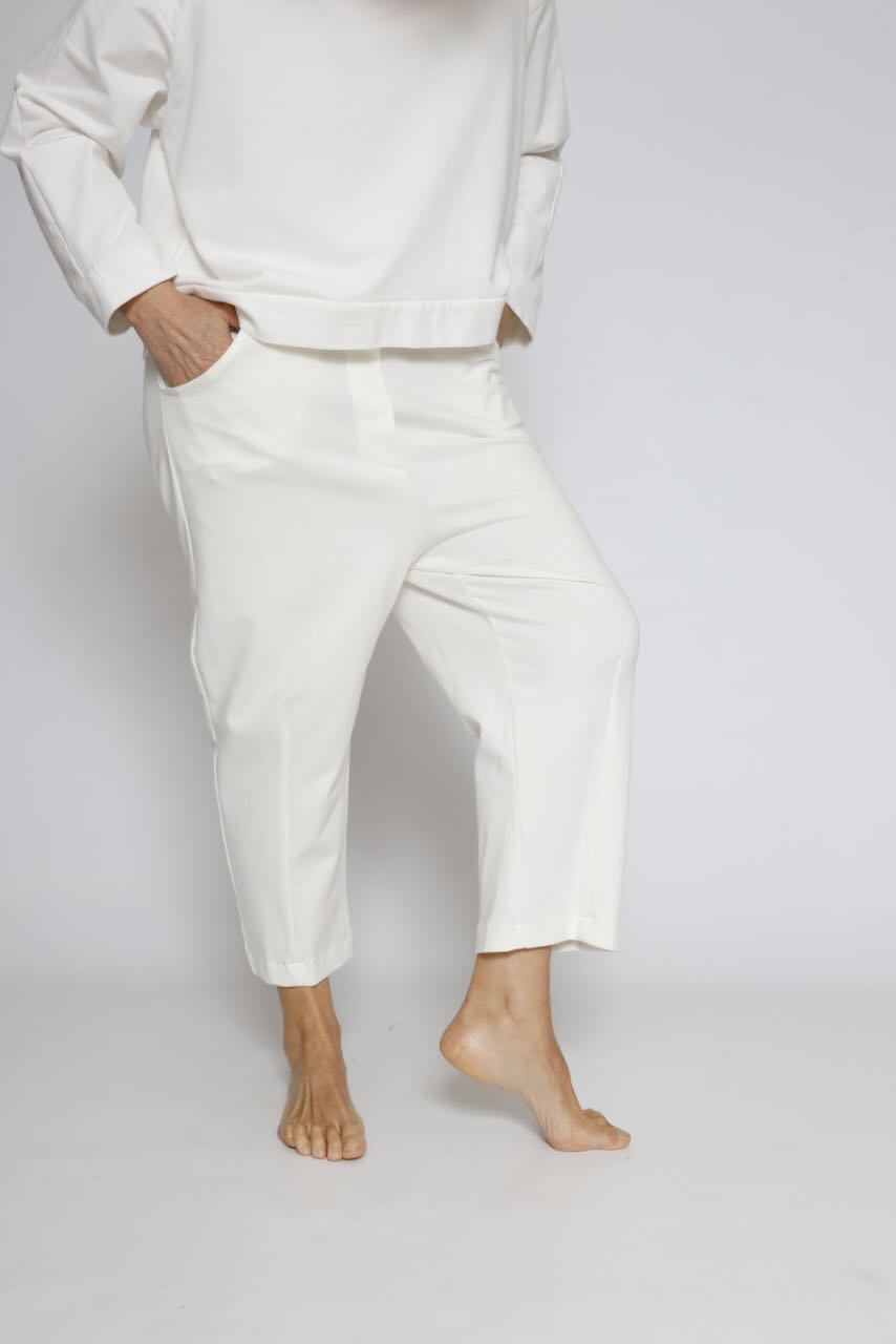 PANTS P3UP0811-WHITE