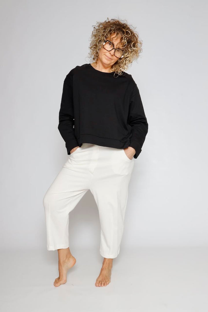 ZIP SWEATSHIRT P3UU1018-BLACK