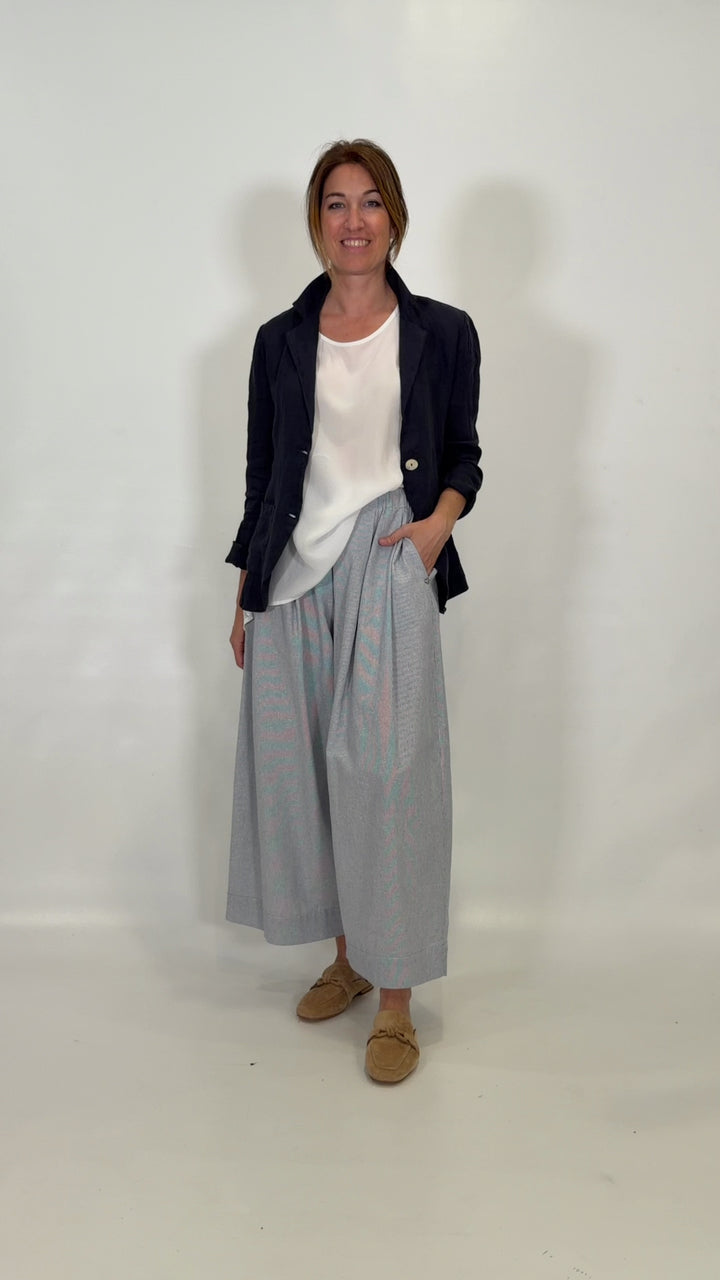 PANTALÓN P3R7EIZ000-BLANCO/AZUL