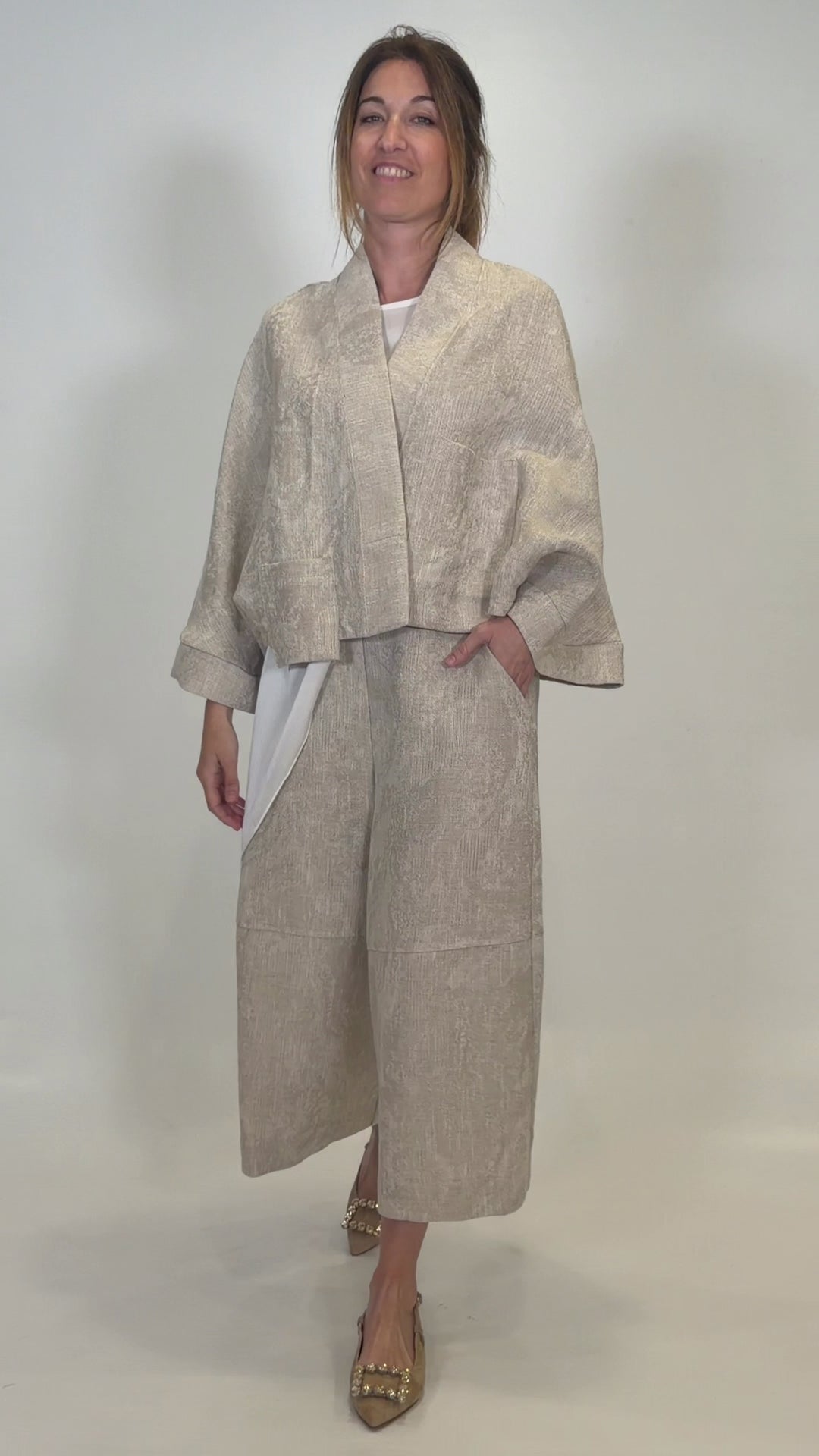 CHAQUETA P6BM6286-BEIGE