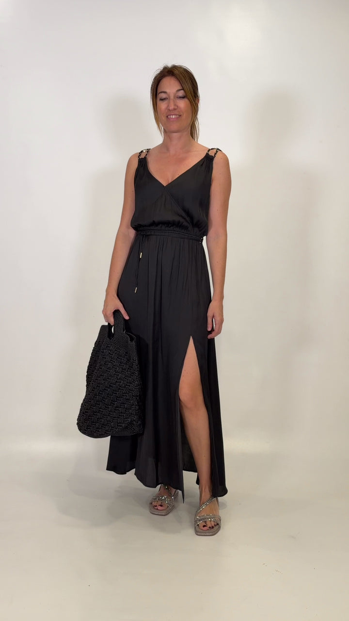 VESTIDO RAESSY PLAIN-NEGRO