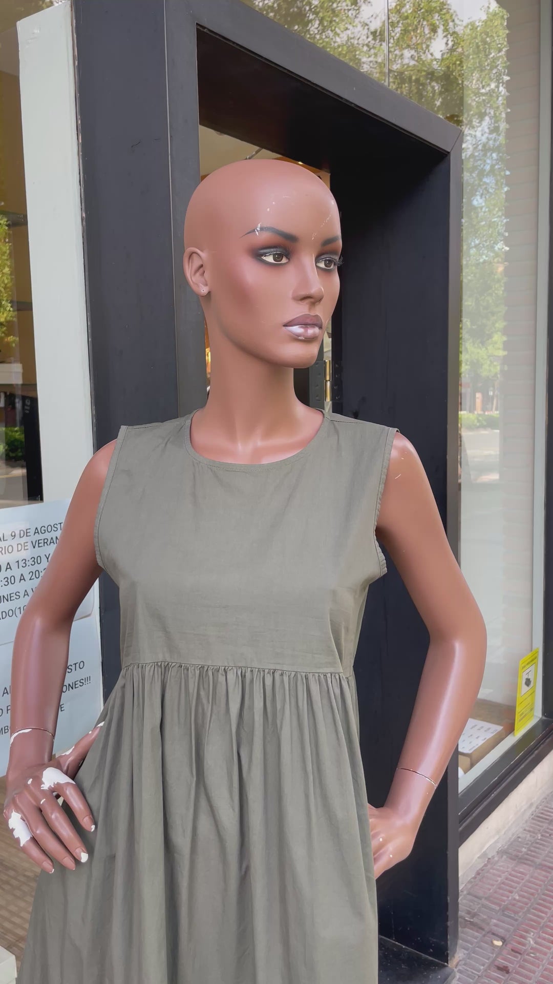 VESTIDO P25AN705-MILITAR